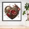 thumbnail image 3 of Pintura de diamante 5D DIY Taladro redondo completo Love Roses Kit Decoración del hogar (NH3677) JShteea El nuevo, 3 of 9