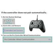 onn Wired Game Controller Compatible with Nintendo Switch and Switch OLED