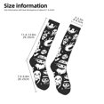 thumbnail image 2 of Fuzoiu Black White Spooky Ghosts Print Adult Stockings,Crew Socks,Unisex Fashion Socks, Casual Sports Socks,Comfortable Crew Socks for Everyday Wear and Sports, 2 of 6