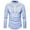 Light blue, variant on Men Turndown Collar Blouse Shirts Long Sleeve 2025 Casual Floral Embroidery Slim Band Collar Dress Shirts Wine
