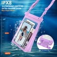 thumbnail image 3 of Funda impermeable flotante para teléfono PEDVSTY, grande, violeta, 3 of 7