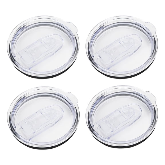 4pcs 30oz Tumbler Cups Replacement Lids Compatible with YETI Rambler and More, Spill Proof Covers, Straw Friendly