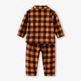 thumbnail image 4 of Utoimkio Toddler Plaid Print Fall Outfits for Boy Girls Long Sleeve Button Down Shirt Tops and Lounge Pants Set Baby Girl Winter Clothes, 4 of 8