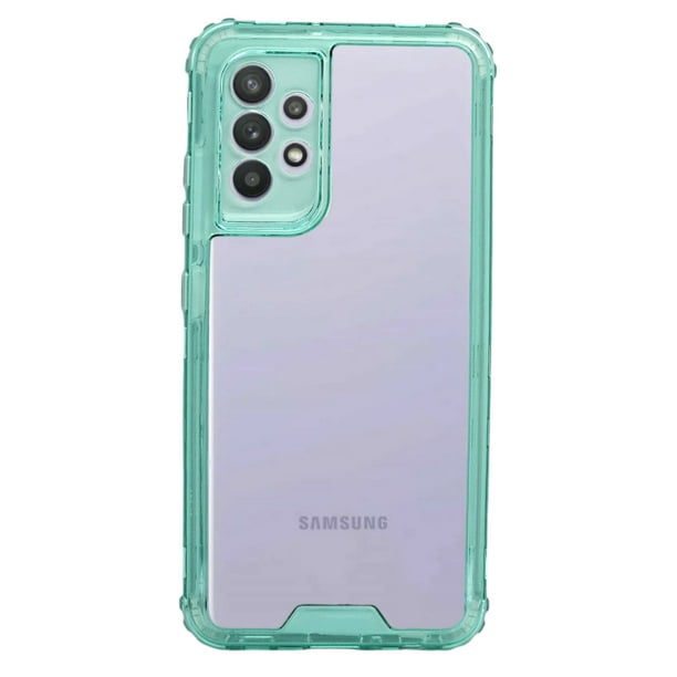 Funda Uso Rudo Otter 360 Contorno De Color Para Sasmsung A32 4G 2 Micas De Cristal