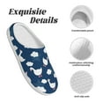 thumbnail image 5 of Picia Cute Goose On Blue Sky for Women's Lamb-hug Comfy Fleece House Slippers Memory Foam, Slip-on House Shoes Indoor Outdoor-39/40, 5 of 7