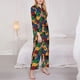thumbnail image 3 of Balery Colored Guitars Conjunto de Pijama con Estampado para Mujer, Conjunto de Dos Piezas con Manga Larga, Ropa de Dormir Suave con Bolsillos, Pijamas Cómodos-X-Large, 3 of 7