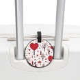 thumbnail image 3 of Valentine's Day Love 2Pcs PU Leather Round Luggage Tags with Privacy Cover and Name ID Tag for Suitcase, Handbags, Backpacks, School Bags, 3 of 6