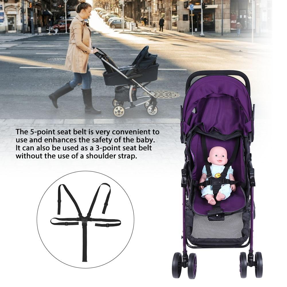 3 point harness stroller