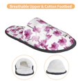 thumbnail image 3 of Slippers for Women, Orchids Flowers Purple Womens Slippers Fuzzy Winter House Shoes, Soft Anti-Skid Slippers Indoor and Outdoor, 3 of 5