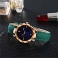 thumbnail image 2 of PVCS Simple and Stylish Luxurious Starry Dial Convex Mirror Leather Strap Watch, 2 of 3