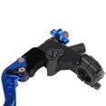 thumbnail image 3 of Universal Motorcycle Brake Clutch Master Cylinder Levers CNC Aluminum Adjustable Reservoir Kit With Mirror Base For 7/8 Inch Handlebar Motorcycles Gold Silver Red Blue Orange, 3 of 7