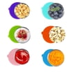 thumbnail image 4 of 6 Pack Salad Dressing Container To Go  Reusable Small Condiment Containers with Lids  Leakproof Silicone Lids Stainless Steel Sauce Containers for Lunch Box  Easy Open  Picnic and Travel, 4 of 5