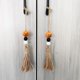 thumbnail image 5 of Colgante de decoración de Halloween Fiudx con cuentas de madera y borlas, 5 of 7