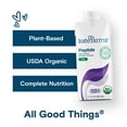thumbnail image 4 of Kate Farms Organic Vegan Peptide 1.0 Adult Nutrition Shake, Plain, 11 fl oz (12 Pack), 4 of 7