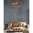 thumbnail image 4 of Dainolite 1 Light Incandescent Pendant with Wavy Wicker Shade, 4 of 4