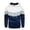 White, variant on Blekii Men's Colour Block Side Panel Hoodie, Street Casual Sports Sweatshirt, Loose Fit with Unique Seam Design, Youthful Urban Streetwear, Comfortable for Daily Wear, Trendy Style