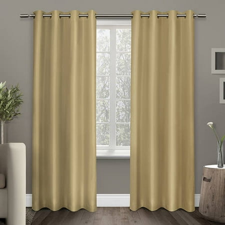 UPC 642472004096 product image for Amalgamated Textiles USA Shantung Faux Silk Thermal Grommet Top Window Curtain P | upcitemdb.com