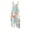 Cyan, variant on Cotton Linen Jumpsuits for Women Floral Print Adjustable Strap Baggy Overalls Sleeveless Vintage Casual Jumpsuits Sky Blue L
