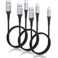 thumbnail image 1 of Cable USB C corto Acevien, 60 cm, 3 unidades, carga rápida para iPhone, 1 of 7