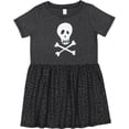 thumbnail image 3 of Inktastic Skull and Crossbones Girls Toddler Dress, 3 of 5