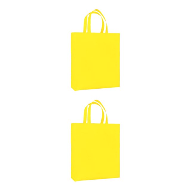 maskred 5 Pcs Sac à Bandoulière de Voyage Écologique Pochette Sac à Main Pliable Réutilisable Jaune 2ensemble