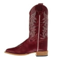 thumbnail image 3 of Old West Boys   Deep  Square Toe Leather Sole Boot 4 M Red, 3 of 5