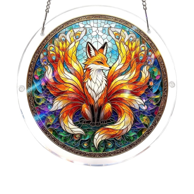 7.3 Inch Sun Catchers Indoor Window, Acrylic Rainbow Suncatcher Window Hanging Decoration for Living Room Bedroom Summer Home Balcony Ornaments Decoration, Birthday Gifts for Women, Men, and Mom