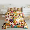 thumbnail image 2 of Manfei Kawaii Pet Dogs Bedding Comforter Set,Color Cartoon Flowers Twin Comforter Sets,Cute Daisy Blossom Bedding Set For Girls Boys,Microfiber Bedroom Decor Reversible,2 Pieces, 2 of 8