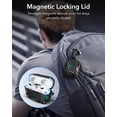 thumbnail image 4 of ESR Case Compatible with Airpods Pro Case 2nd / 1st Gen (2023/2022/2019), Magnetic Lid, Powerful Drop Protection, Cyber Series, Black, 4 of 9