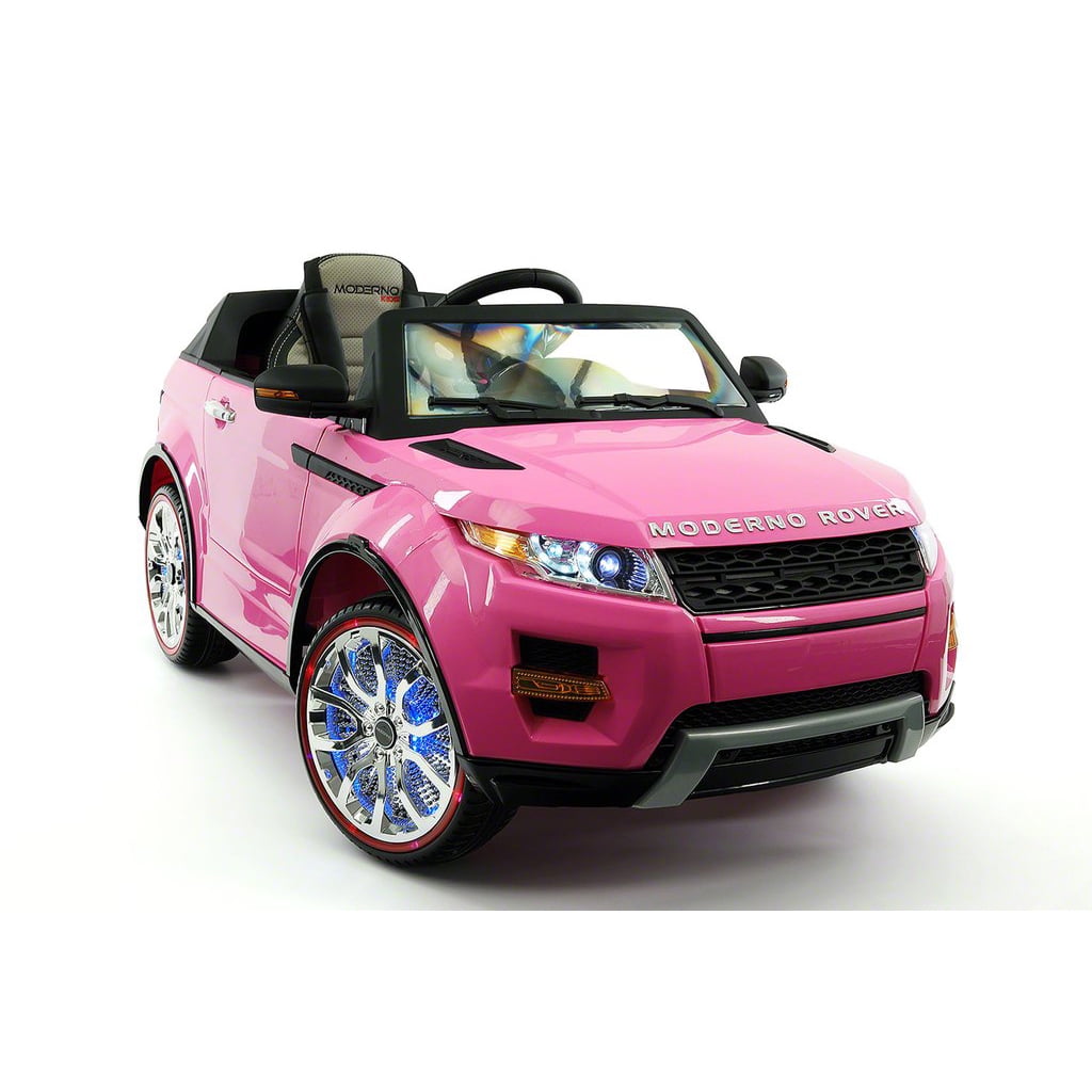 electric pink range rover