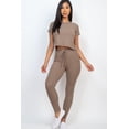 thumbnail image 2 of Textured Short-Sleeve Top & Leggings Ensemble, 2 of 10