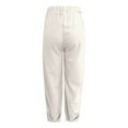 thumbnail image 3 of Women's Slim Fit Ankle Casual Trousers - Polyester Stretch Pants for Spring/Summer, S-XXXL, 3 of 4