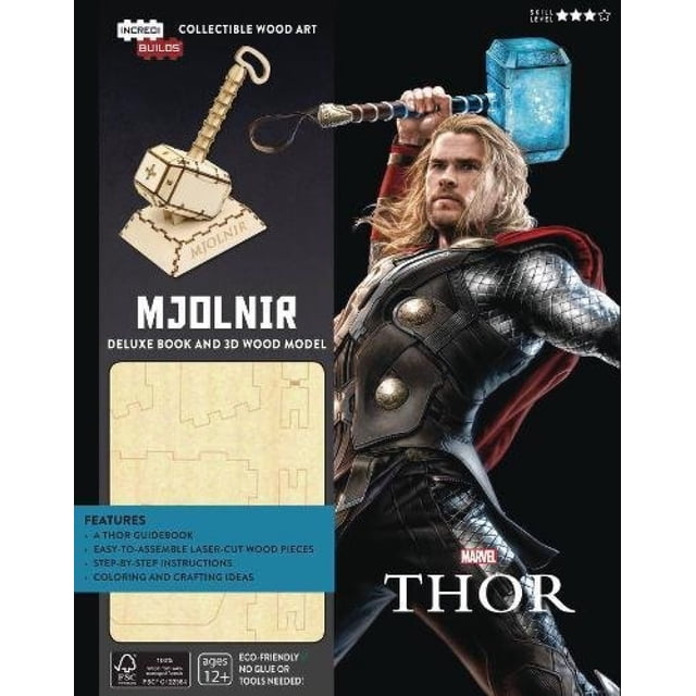 INCREDI BUILDS THOR MODELO DE MADERA 3 D PANINI BOOKS JOSHUA SKY