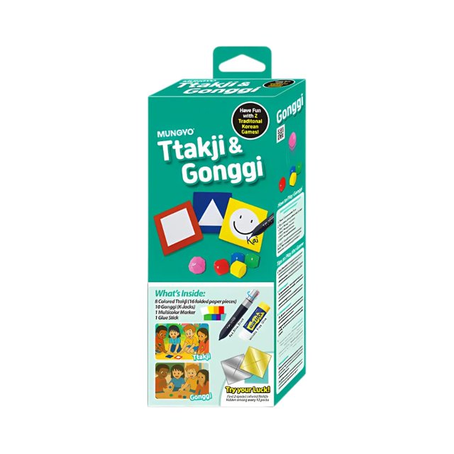 Set de Juego MUNGYO Ttakji y Gonggi Tradicional Coreano con 8 Ttakji