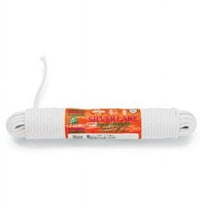 Samson Rope Nylon Core Sash Cord, 2,000 lb Capacity, 100 ft, Cotton, White - 2 EA (650-001024001060)