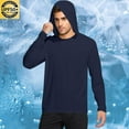 thumbnail image 2 of fatyb Men's Hooded Sun Protection Shirts Long Sleeve Outdoor Hoodies Mens Lightweight Athletic Tops, 2 of 5