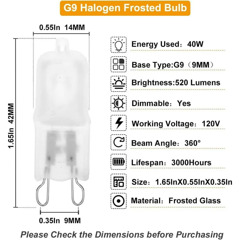 High Lumen G9 LED Bulb with Frosted Lens, Light Bulbs