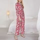 thumbnail image 3 of Balery French Bulldog Conjunto de Pijama con Estampado para Mujer, Conjunto de Dos Piezas con Manga Larga, Ropa de Dormir Suave con Bolsillos, Pijamas Cómodos-Medium, 3 of 7