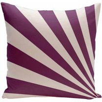 Simply Daisy Geometric Print Decorative Pillow, 16" x 16", Dark Purple