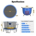 thumbnail image 6 of 14FT Trampoline for Kids with Basketball Hoop, SHINPT Toddler Trampoline for Backyard, Patio, Indoor Trampoline with Enclosure Net, Adult Trampoline with No-gap Design, Outside Toy for Kids for Gift, 6 of 6