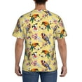 thumbnail image 3 of Qekee Bright Birds Classic Fit T-Shirt Men's Shirt Men's Tight Short Sleeves for Exercise, Running, Mountaineering - Bright Birds, 3 of 9