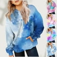 thumbnail image 7 of Ruyang Teen Girls Tie Dye Hoodie Oversized Thin Fall Pullover Sweatshirts Long Sleeve Cute Loose Comfy Tops with Pockets, 7 of 7