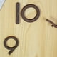 thumbnail image 4 of Reloj de pared de madera, reloj silencioso, creativo, rústico, pequeño, decorativo, para sala de estar, oficina, comedor, 4 of 9