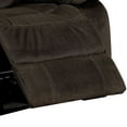 thumbnail image 3 of Saltoro Sherpi Contemporary Recliner Chair with Faux Leather Upholstery and Glider, Brown, 3 of 5