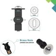 thumbnail image 4 of 4 Pack WC Vis Charnières de Toilettes Boulon Expansion Caoutchouc Top Écrous Fixations à Vis Fixer WC Raccords à Trous Borgnes, 4 of 5