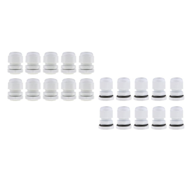 20x Cable de Nylon Prensaestopas Conector Impermeable Sharpla Conector de cable a prueba de agua IP68