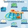 thumbnail image 5 of Memoryfield Kids Inflatable Bounce House 12-in-1 Bouncer Playset with Slide & 350W Blower, Indoor Outdoor Jump Castle for Backyard, 5 of 8