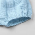 thumbnail image 5 of ZACPNCV Infant Baby Girl Summer Outfits Cute Ruffle Short Sleeve T Shirt Top Waist Shorts Shorts Set 2 Piece Toddler Boho Clothes Light Blue 12-24 Months, 5 of 8