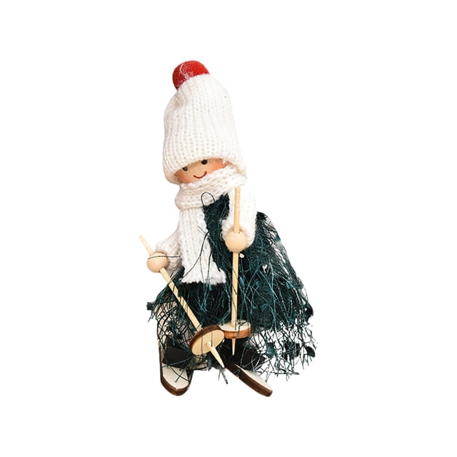 Unique Christmas Gifts Christmas Decorations Ski Dolls Christmas Hanging Decorations Holiday Gifts Small Hanging Decorations Christmas Decorations for Tree