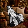 thumbnail image 3 of Dog Portrait Colorful Pet Artwork Playful Graphic Style Dog Lovers Colorful Pet Portrait Warm Flannel Blanket, Pet Adoption Gift for Living Room and Bedroom Home Decor, 3 of 9